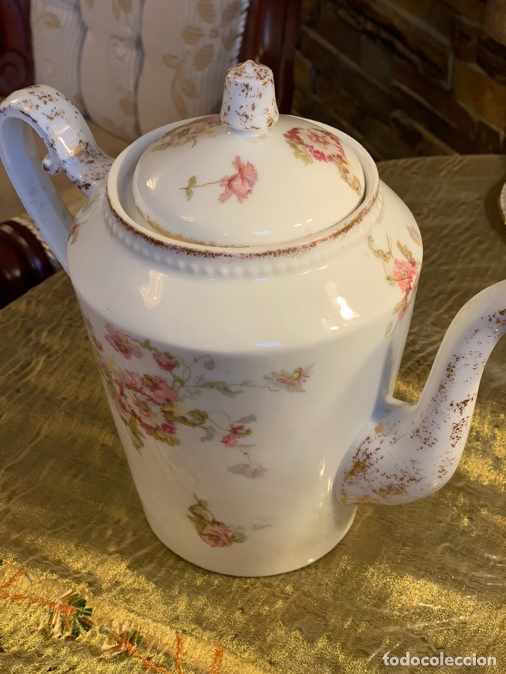 Antig&uuml;edades: cafetera de porcelana - Foto 3
