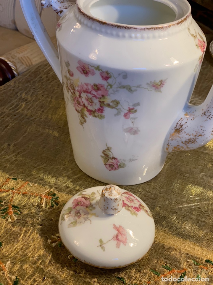 Antig&uuml;edades: cafetera de porcelana - Foto 4