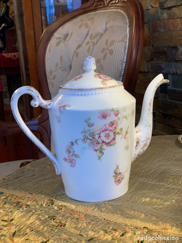 Antig&uuml;edades: cafetera de porcelana - Foto 7