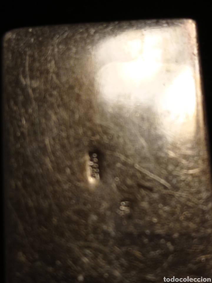 Antig&uuml;edades: Caja antigua de plata con rosa - Foto 3