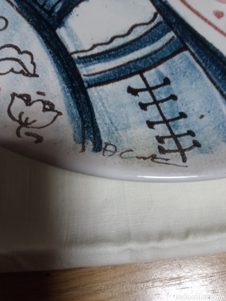 Antig&uuml;edades: Plato antiguo firmado - Foto 2