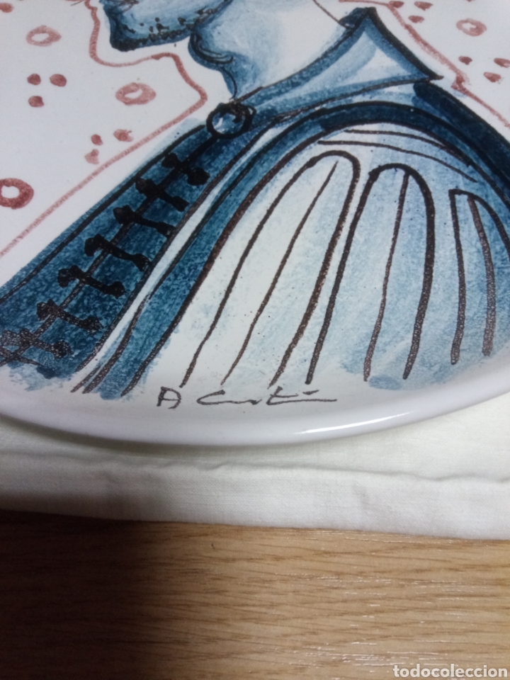 Antig&uuml;edades: Plato antiguo firmado - Foto 2