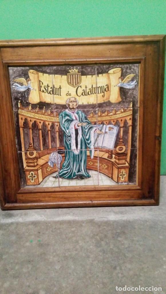 Antig&uuml;edades: CUADRO AZULEJOS ESTATUT DE CATALU&Ntilde;A. - Foto 1