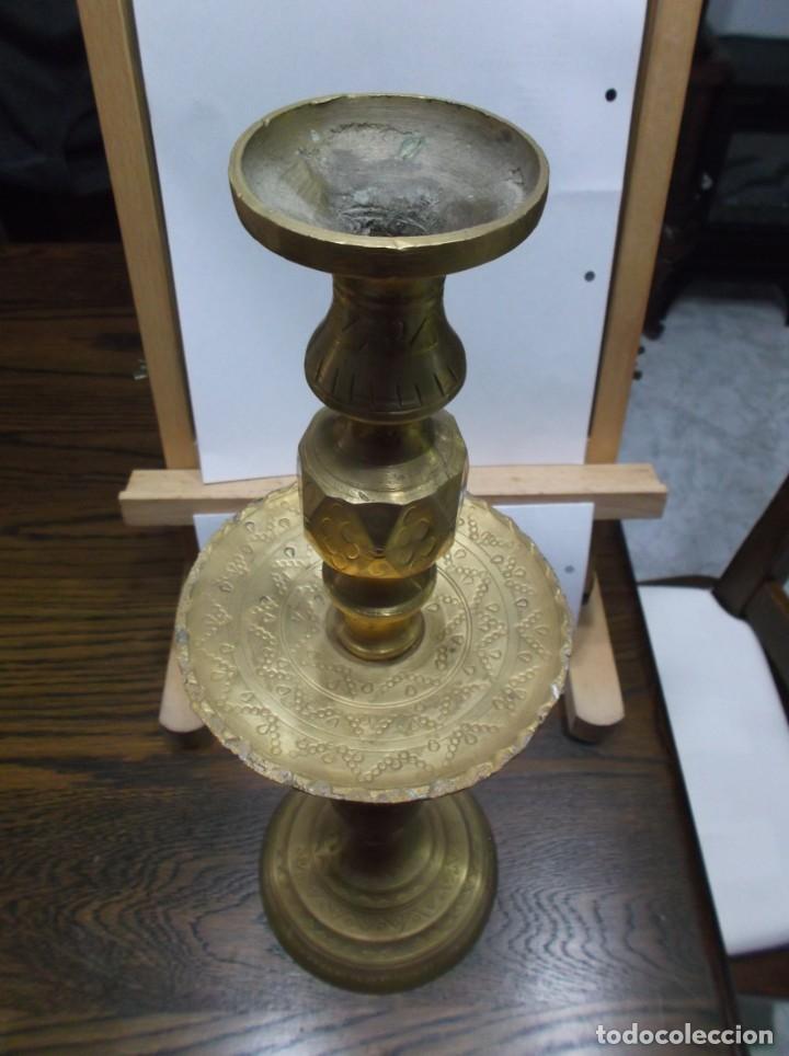 Antig&uuml;edades: CANDELABRO DE METAL. - Foto 3