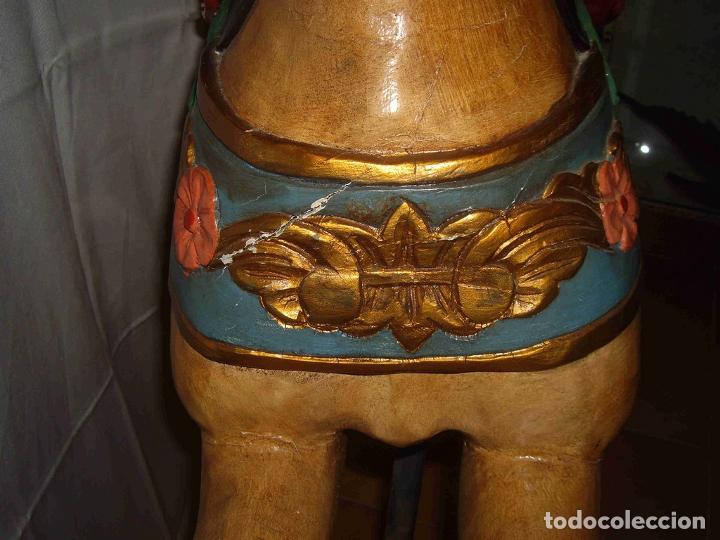 Antig&uuml;edades: CABALLO MADERA ROSAS - Foto 3