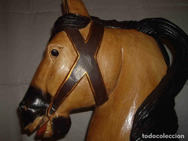 Antig&uuml;edades: CABALLO MADERA ROSAS - Foto 6