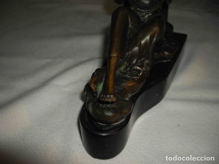 Antig&uuml;edades: FIGURA BRONCE MUJER ALADA LAUD - Foto 7