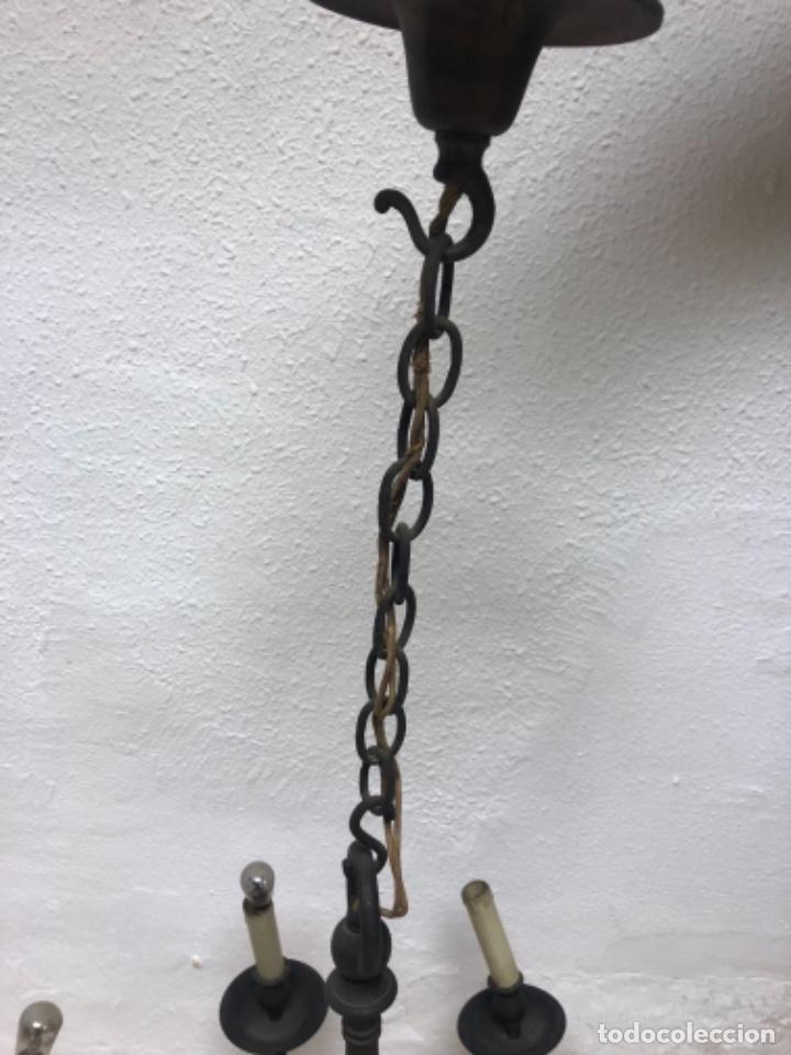 Antig&uuml;edades: L&aacute;mpara de bronce - Foto 10