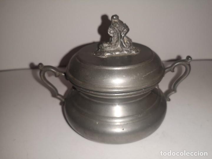 Antiques: Azucarero de esta&ntilde;o