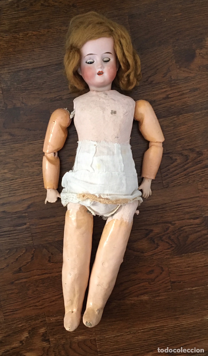 Antig&uuml;edades: Mu&ntilde;eca francesa porcelana DEP - Foto 2