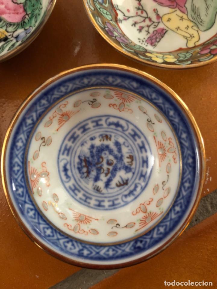 Antig&uuml;edades: 6 platitos de Macao. 7 cm de di&aacute;metro - Foto 2