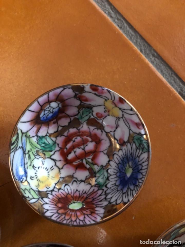 Antig&uuml;edades: 6 platitos de Macao. 7 cm de di&aacute;metro - Foto 6