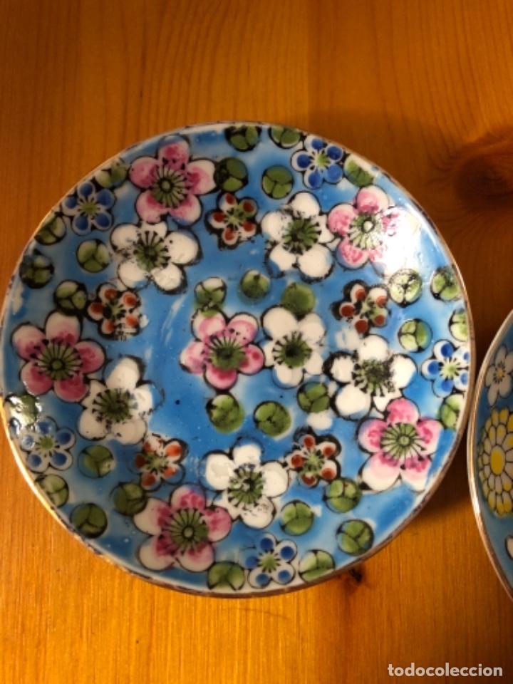Antig&uuml;edades: Pareja de platitos de Macao. 9 cm de di&aacute;metro - Foto 2