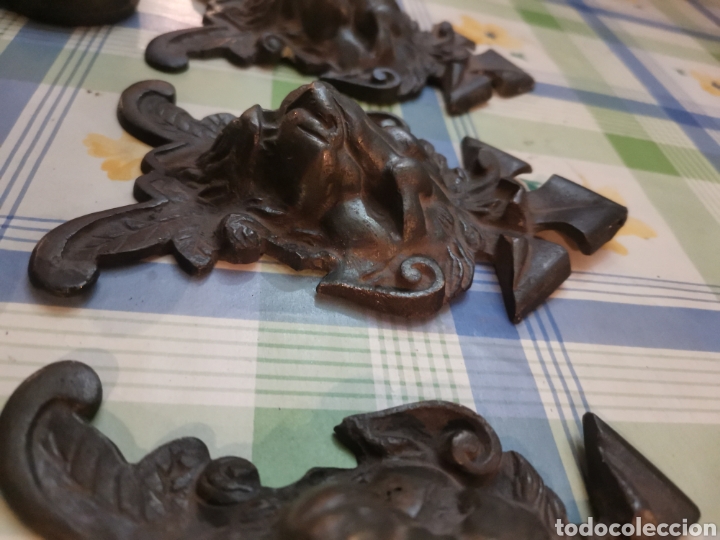 Antig&uuml;edades: Soporte de cortina antiguos - Foto 3