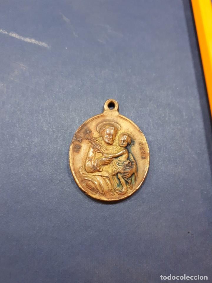 Antigüedades: Medalla religiosa. - Foto 3 - 240525480