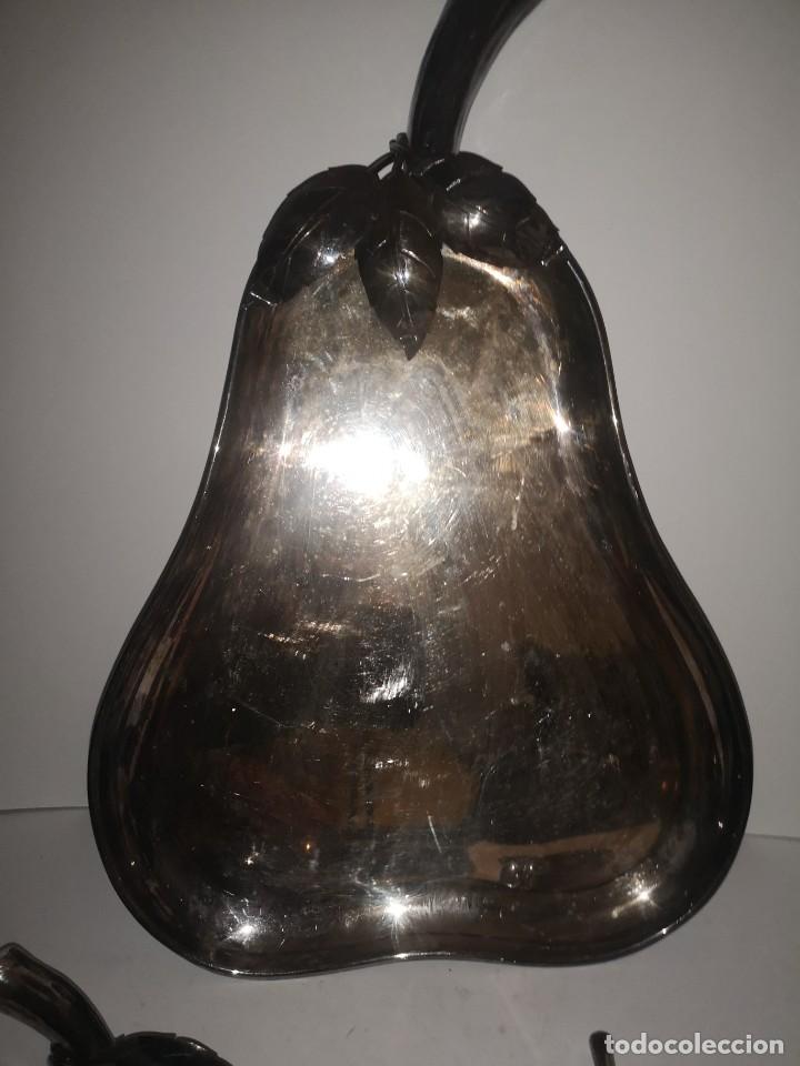 Antig&uuml;edades: Bandejas en forma de pera de ba&ntilde;adas en plata - Foto 4