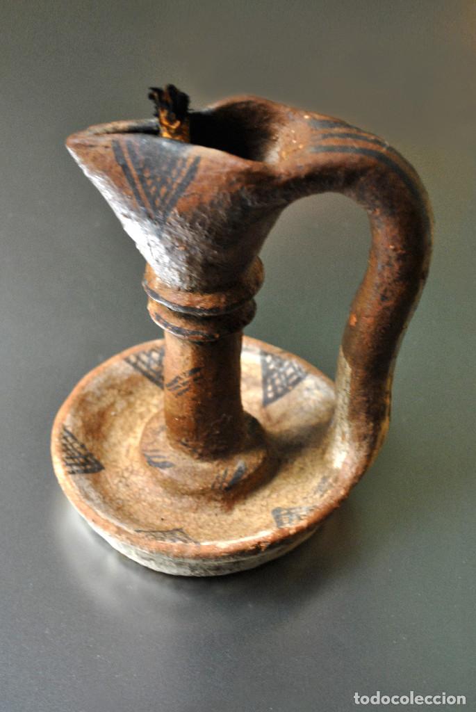 Antig&uuml;edades: ANTIGUA L&Aacute;MPARA DE ACEITE - Foto 1
