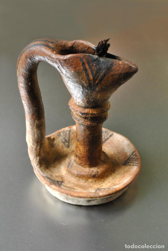 Antig&uuml;edades: ANTIGUA L&Aacute;MPARA DE ACEITE - Foto 3