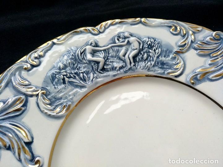 Antig&uuml;edades: PLATO GRANDE CON RELIEVES CAPODIMONTE - Foto 4