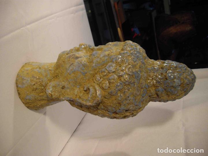 Antig&uuml;edades: FIGURA BUSTO BARRO ESMALTADO - Foto 4
