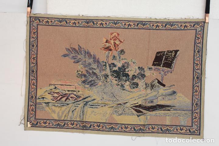 Antig&uuml;edades: TAPIZ BODEGON FLORES VIOLIN B &nbsp;&nbsp;&nbsp;&nbsp;&nbsp;&nbsp;&nbsp;&nbsp; - Foto 7