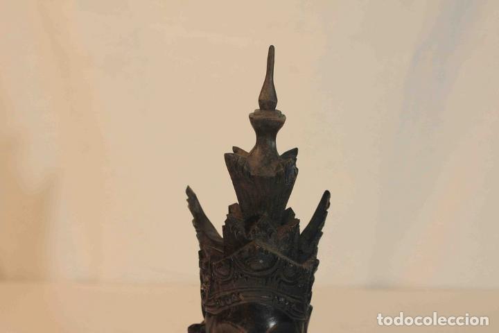 Antig&uuml;edades: TALLA MADERA BUSTO REINA - Foto 5