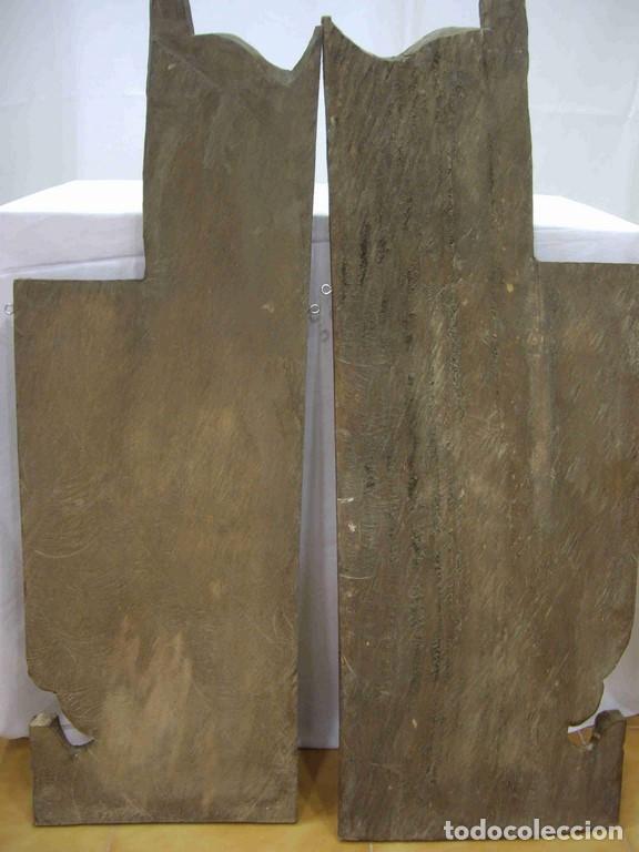 Antig&uuml;edades: PAREJA TABLONES TALLADOS - Foto 7