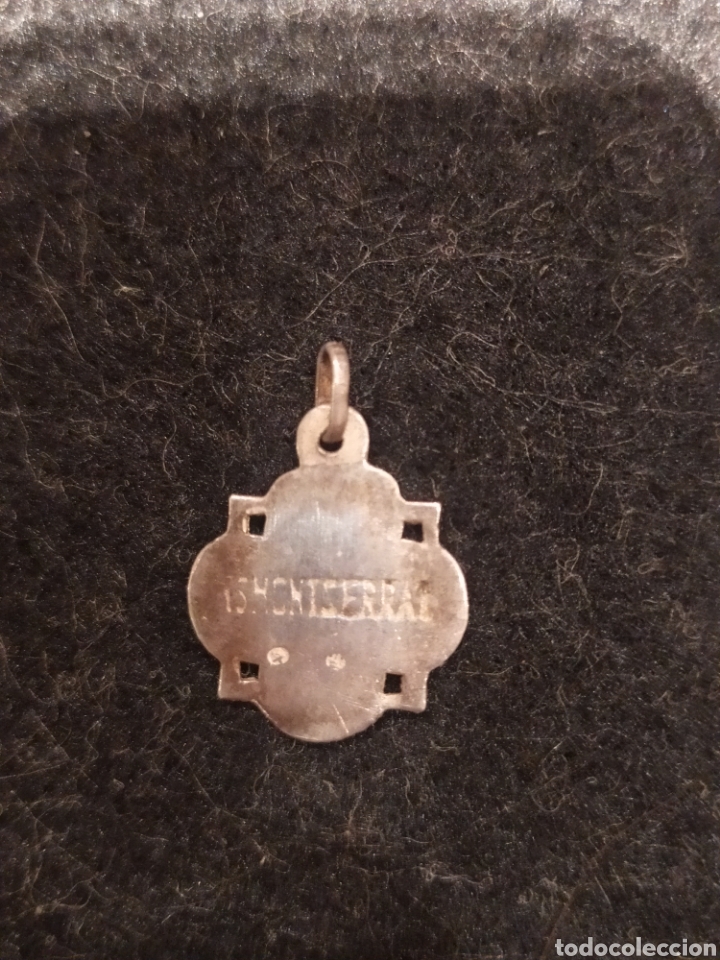 Antig&uuml;edades: Medalla de plata Virgen de Montserrat - Foto 2