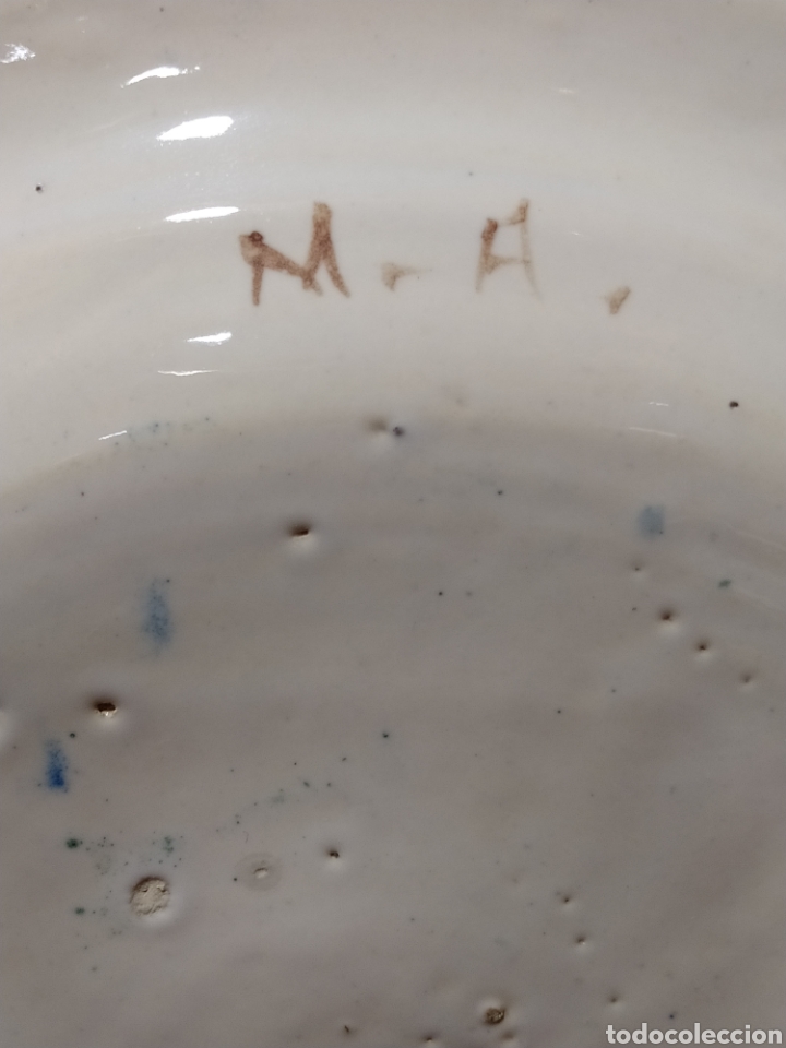 Antig&uuml;edades: Plato Manises, siglo XIX - Foto 9