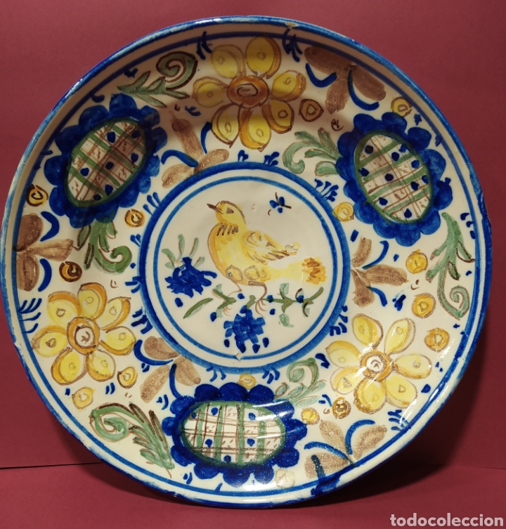 Antig&uuml;edades: Plato Manises, siglo XIX - Foto 1