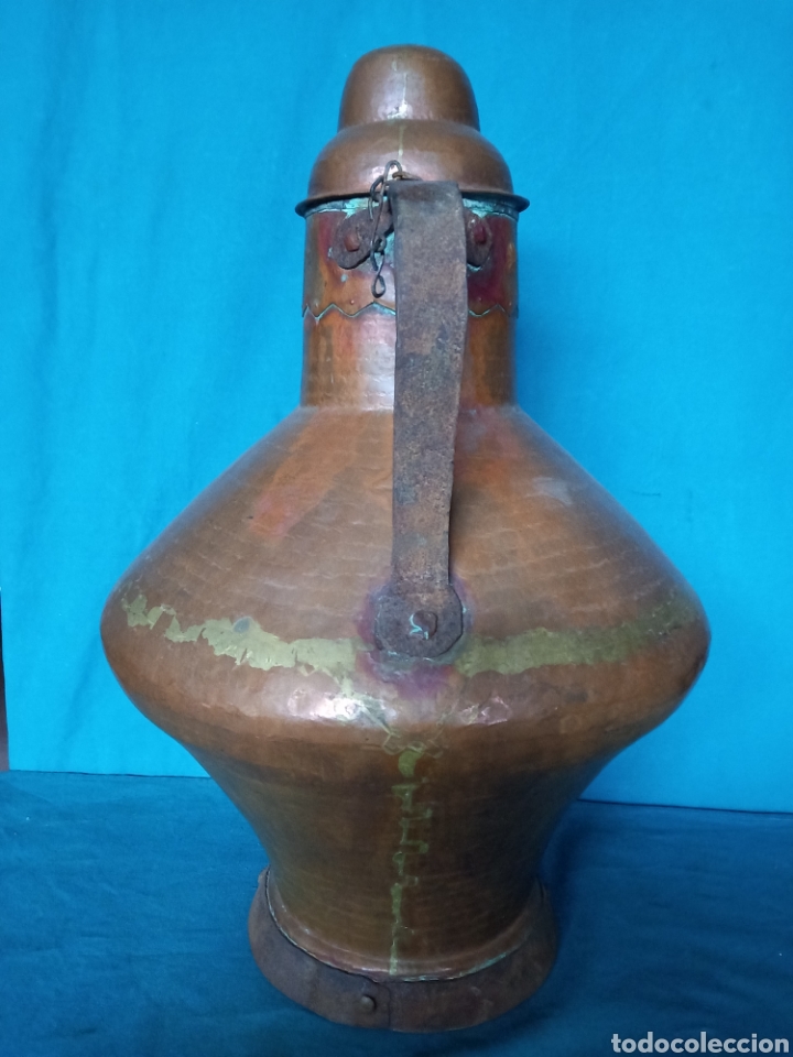 Antig&uuml;edades: C&aacute;ntaro de cobre extreme&ntilde;o. S.XIX. - Foto 2