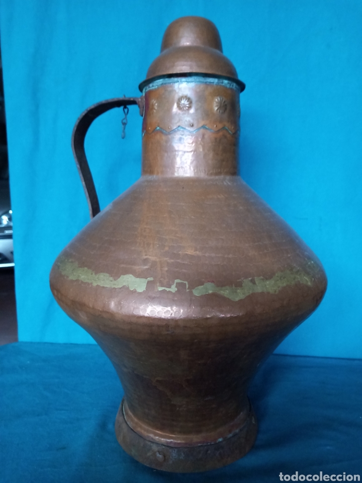 Antig&uuml;edades: C&aacute;ntaro de cobre extreme&ntilde;o. S.XIX. - Foto 3