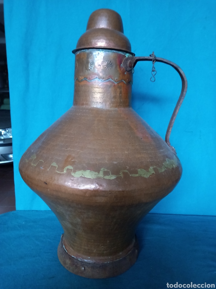 Antig&uuml;edades: C&aacute;ntaro de cobre extreme&ntilde;o. S.XIX. - Foto 1