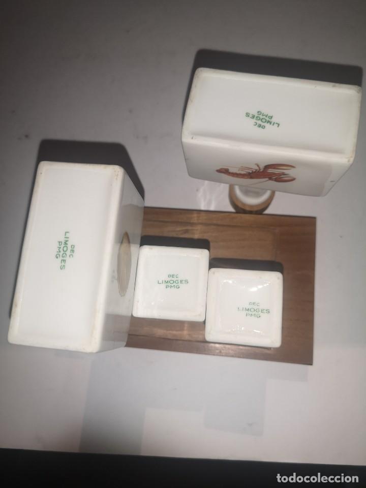 Antig&uuml;edades: Convoy vinagrera y aceitero de Limoges - Foto 2