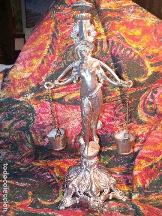 Antig&uuml;edades: PORTAVELAS - FIGURA . - Foto 1