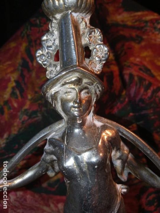 Antig&uuml;edades: PORTAVELAS - FIGURA . - Foto 3