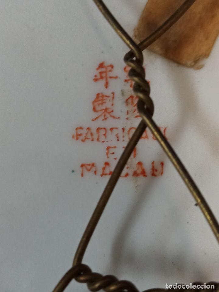 Antig&uuml;edades: Platito de cer&aacute;mica de Macao. C38 - Foto 3