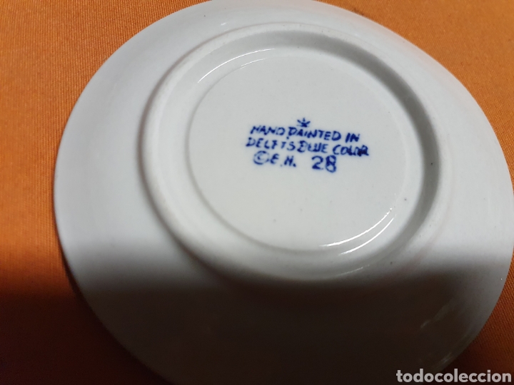 Antig&uuml;edades: Tazas Porcelana Delf - Foto 3