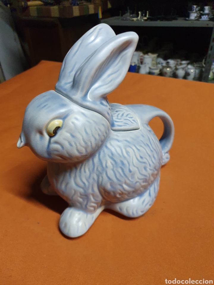 Antig&uuml;edades: Bonita cafetera en forma de conejo - Foto 2
