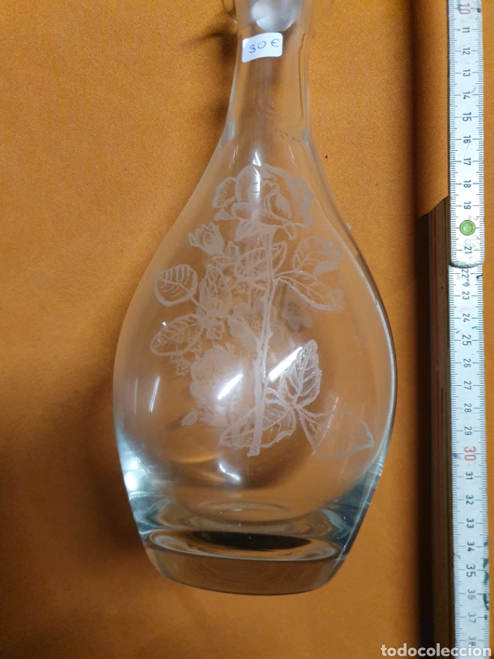Antig&uuml;edades: Botella cristal tallado - Foto 5