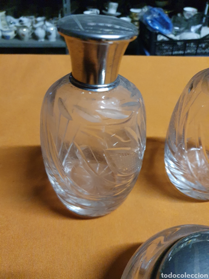 Antig&uuml;edades: Juego tocador cristal - Foto 2