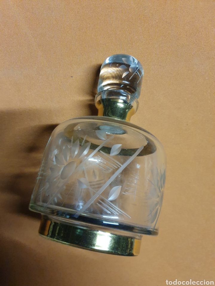 Antig&uuml;edades: Botella cristal tallado - Foto 2