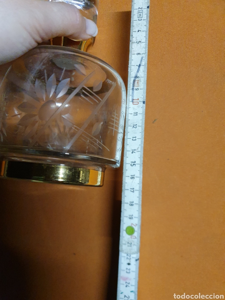 Antig&uuml;edades: Botella cristal tallado - Foto 3