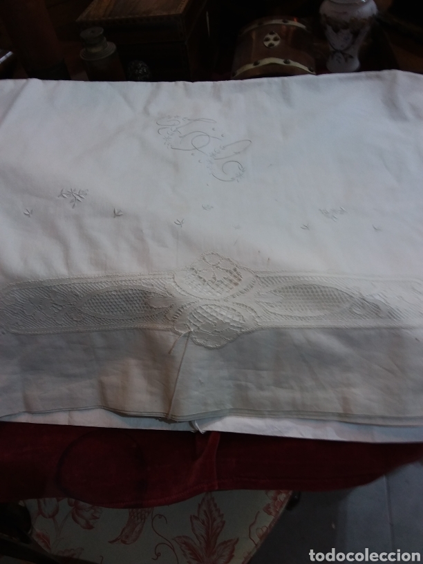 Antig&uuml;edades: Juego de cama de la viuda Toldra. - Foto 1