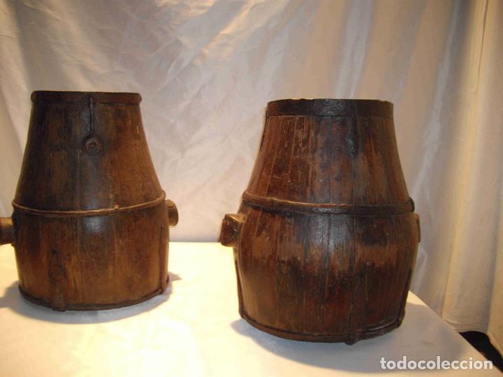 Antig&uuml;edades: TINAJA MADERA HIERRO - Foto 1