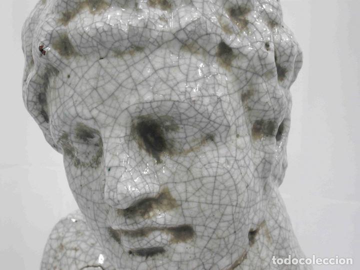 Antig&uuml;edades: BUSTO HOMBRE CER&Aacute;MICA - Foto 4