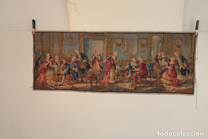 Antig&uuml;edades: TAPIZ ESCENA TOCANDO PIANO &nbsp;&nbsp;&nbsp;&nbsp;&nbsp;&nbsp;&nbsp;&nbsp;&nbsp;&nbsp;&nbsp; - Foto 1