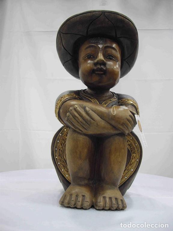 Antig&uuml;edades: FIGURAS NI&Ntilde;O SENTADO - Foto 2