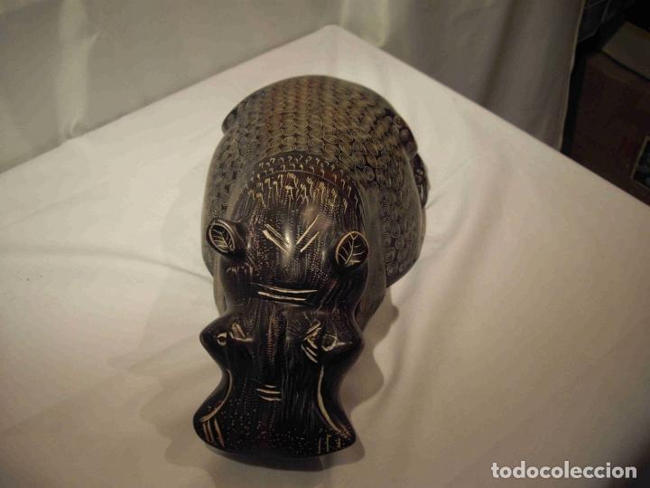 Antig&uuml;edades: HIPOPOTAMO EXTRA LARG MARRON - Foto 4