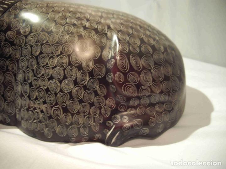 Antig&uuml;edades: HIPOPOTAMO EXTRA LARG MARRON - Foto 7